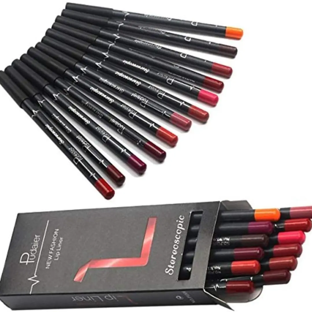 12 Colors Lip Liner Pencil Matte Mist Waterproof Long Lasting Lipstick Lip Liner Set