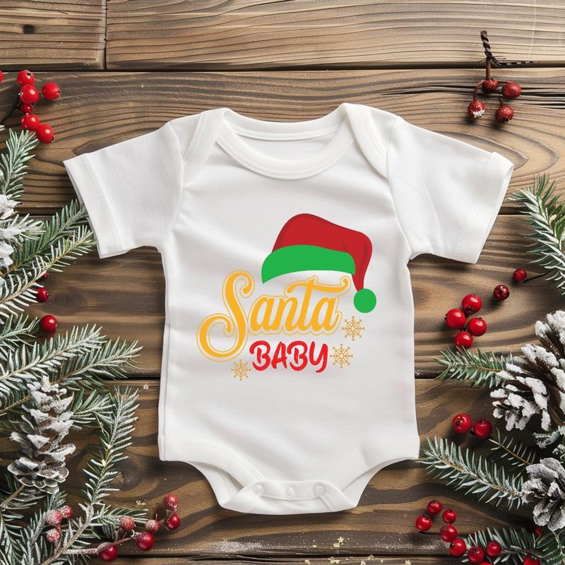 Product Introduction of Baby Vest First Christmas 100% Super Soft Cotton 4