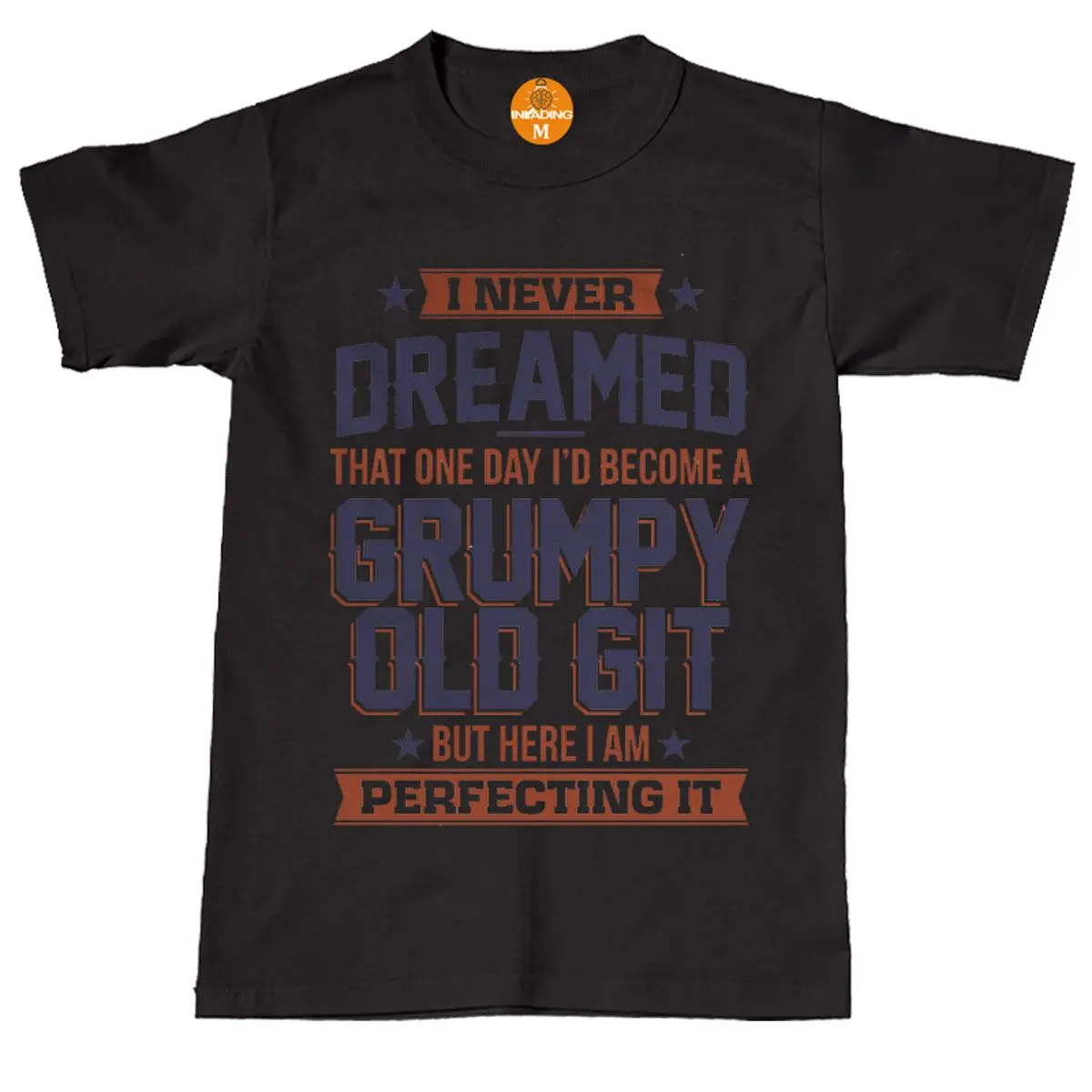 Funny T-Shirts Men's Grumpy Old Git T Shirt Dad Grandad Uncle birthday tshirt