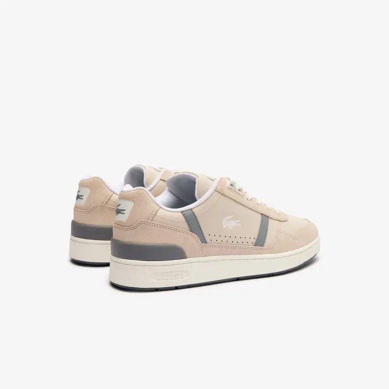 Mens Lacoste T-Clip Trainers in Off White 2