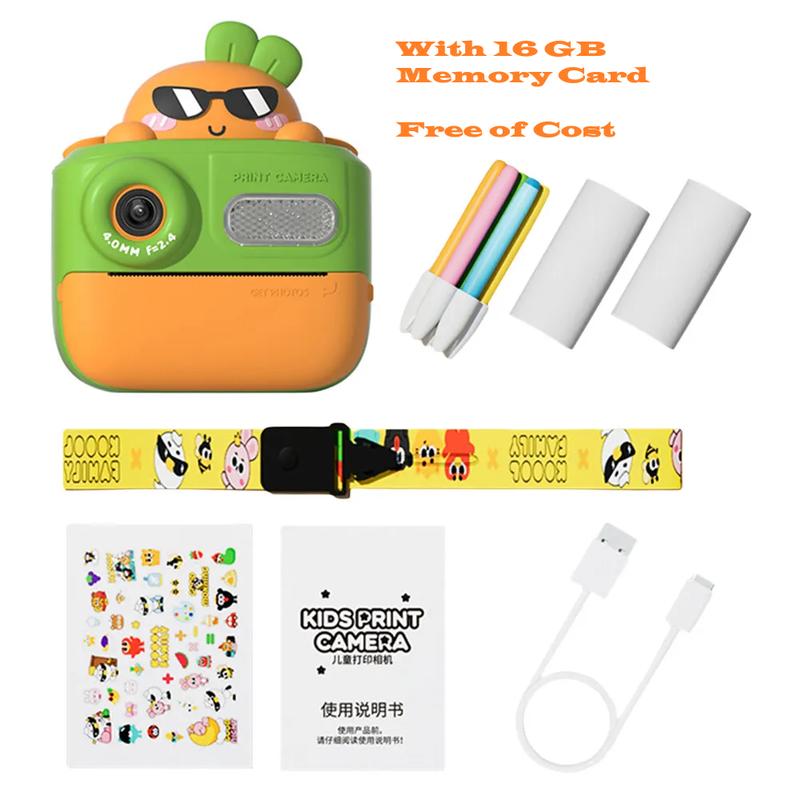 Kids Camera | Instant Print Camera for Kids | Rechargeable | DIY Photo & Video Camera | Gift for Boys & Girls 8