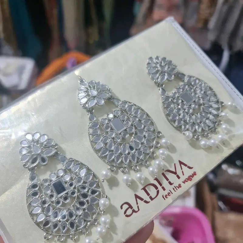 Indian&pakistani jewellery tikka earnings set 1