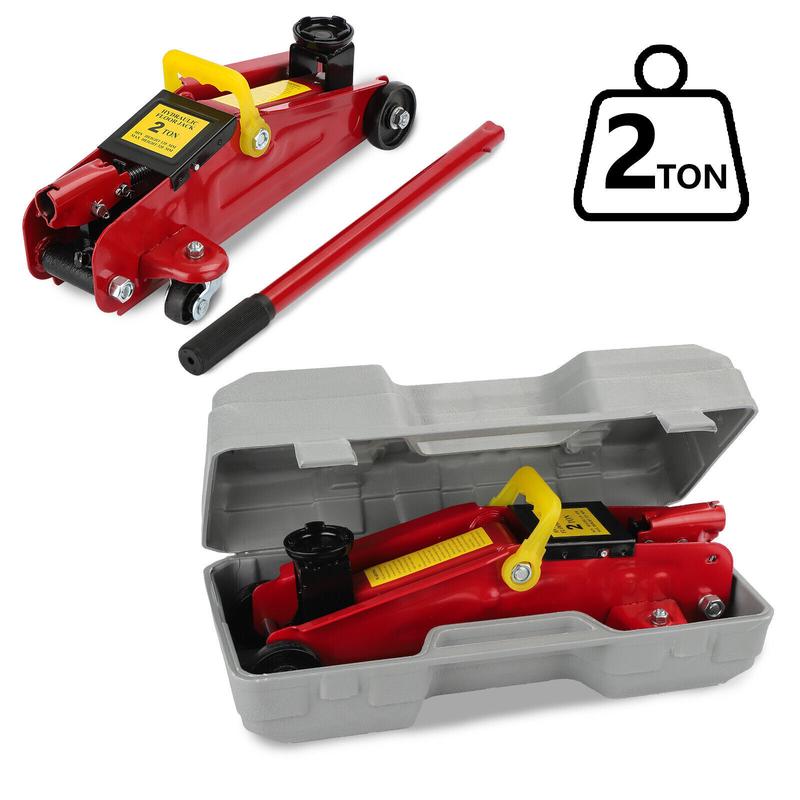 2Ton Hydraulic Trolley Floor Jack Low Profile Car Van Garage Lift TUV Effortless 6