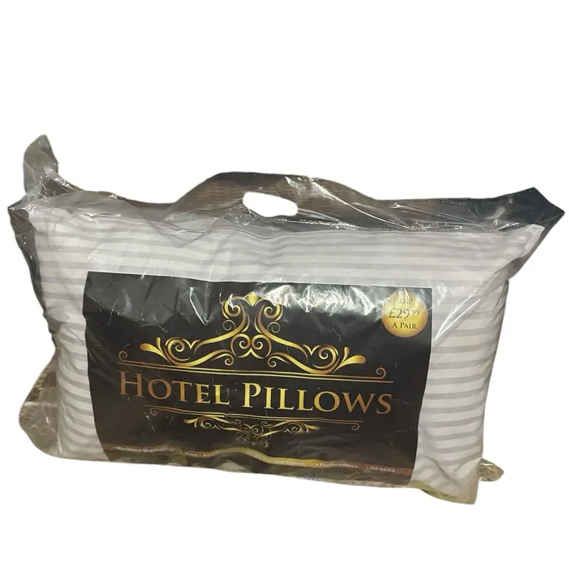 SALE NOW ON for EID 2025 Deep Filled Striped Hotel Quality Pillows | 2 Pack | Same Day Dispatch