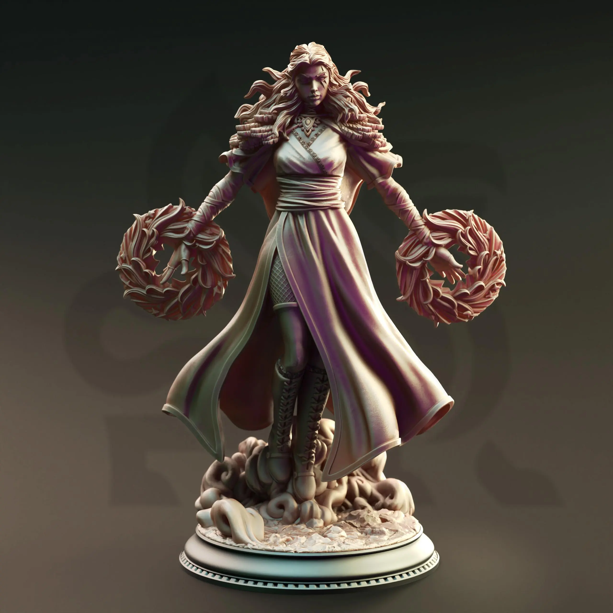 Tyria Ravensong – Dark Sorcereress DnD D&D Miniatures TTRPG DM Stash