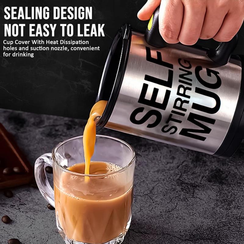 Self-Stirring Mug - Perfect for Coffee and Tea Lovers led kettle gas 3