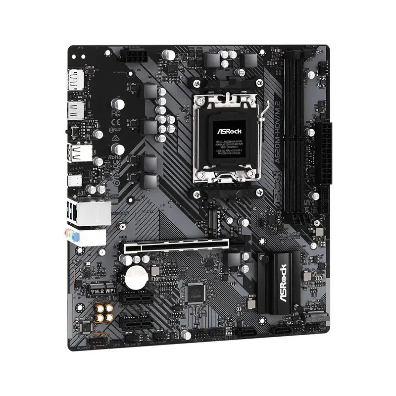 Asrock A620M-HDV/M.2 AMD A620 Socket AM5 micro ATX 4