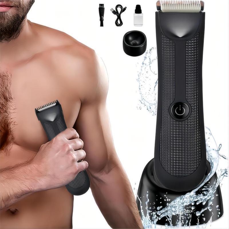 Portable USB Electric Body Hair Trimmer, 1 Set Multifunctional Rechargeable Hair Clipper Kit, Comfort Waterproof Body Hair Trimmer with Low Noise, Hair Accessories, Durable Summer Gift 0