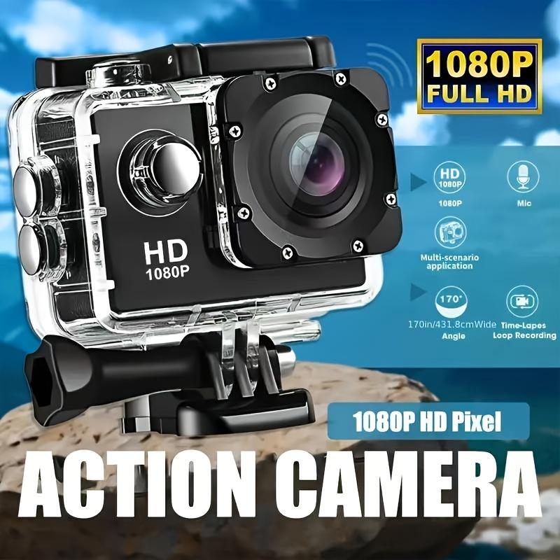 This Is a 1080P HD Action Camera Featuring Ultra HD Recording, a 140° Wide-Angle Lens, a 5.08Cm LCD Screen, Designed for Outdoor Sports Recording, with Automatic Exposure, Digital Stabilization, a Fisheye Lens, And Powered by Battery Or USB, Saving Files 3