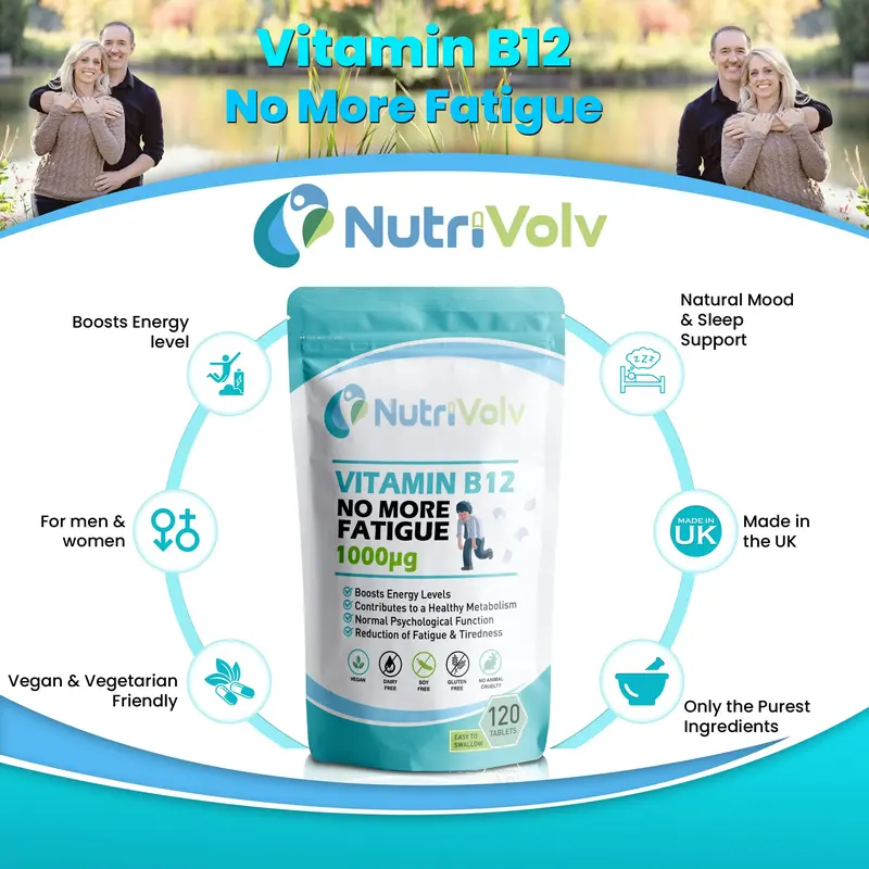 Vitamin B12 1000mcg - Pure Methylcobalamin - High Strength Vegan Supplement - Supports Immunity, Reduces Tiredness, Improves Energy - 120 Vegan Tablets - 4 Month Supply 1
