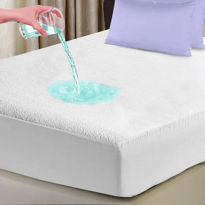 Waterproof Mattress Protector in White - Protect Your Investment - Machine Washable - Available in 3 Sizes 0