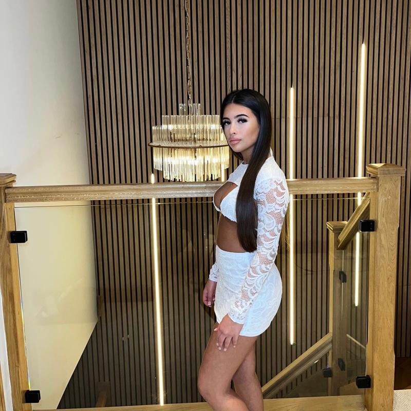 'Carys' Lace Matching 3 Piece Set in White - Perfect for Summer Festivals 1