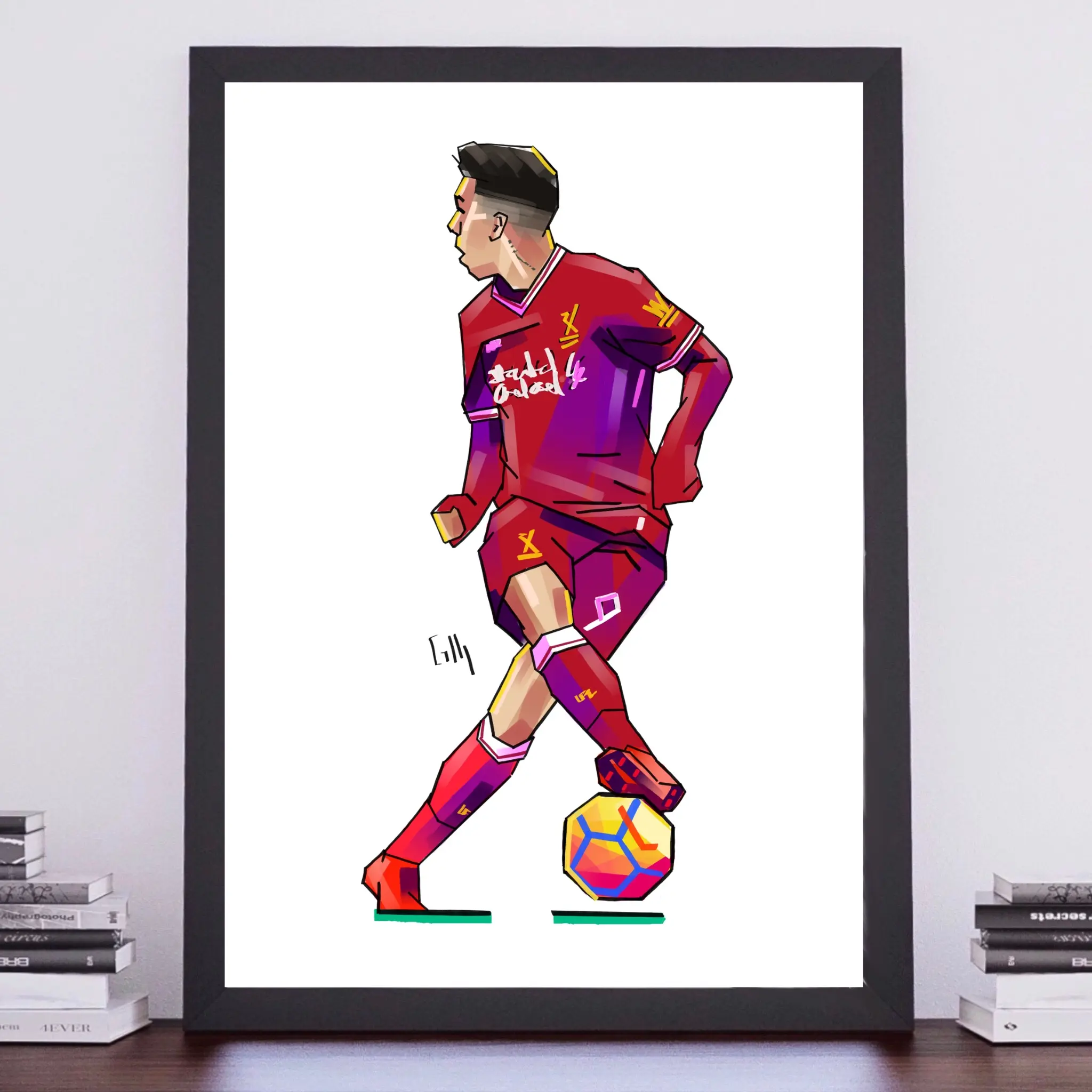 A4 Art Print - No Look Roberto Firmino