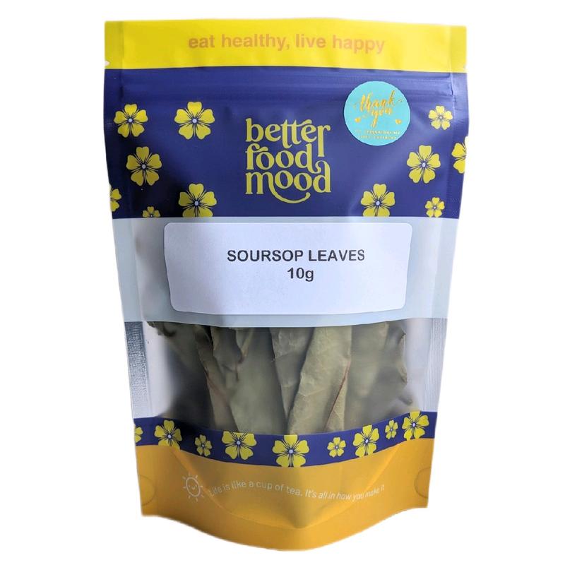 Better Food Mood 10g Whole Dried Soursop Tea Leaves Herbal soursop leaf tea Beverage Natural soursop  tea 0