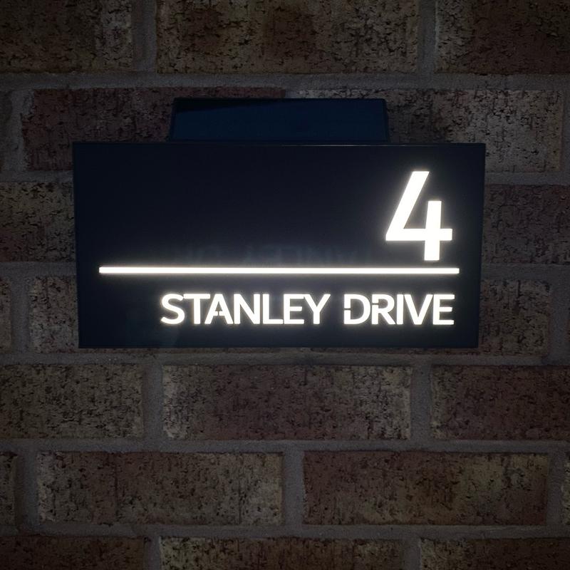 Solar House sign 1, contemporary house sign led doorsigns doorsigns 3
