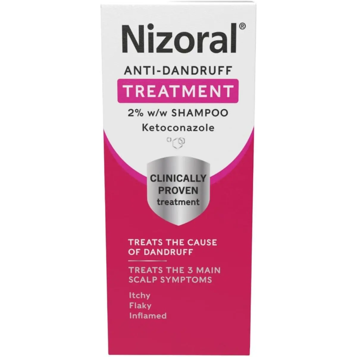 Nizoral Anti-Dandruff Treatment Shampoo, Treats and Prevents Dandruff, Clinically Proven to Control Itchy & Flaky Scalps, Contains Ketoconazole, 1 x 60ml Conditioner Haircare