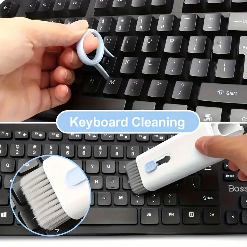 1-2 DAYS SHIPPING - 7-in-1 Cleaning Kit For Keyboard, Earphone, Screen, Small Cleaning Brush, Household Cleaning Tools For Earphone Phone Keycaps Cleaning, Crevice Brush, Cleaning Supplies, Cleaning Tool,Cleaner Silicone Set Box , Fleece, Sponge, Slide 4