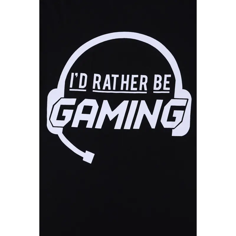 Boys I'd Rather Be Gaming Long Pyjamas 4