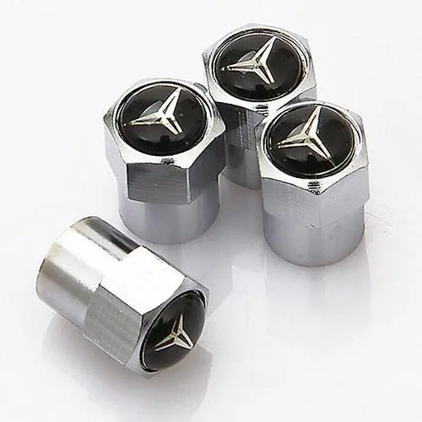 Mercedes Dust Valve Caps - Universal fit in Chrome
