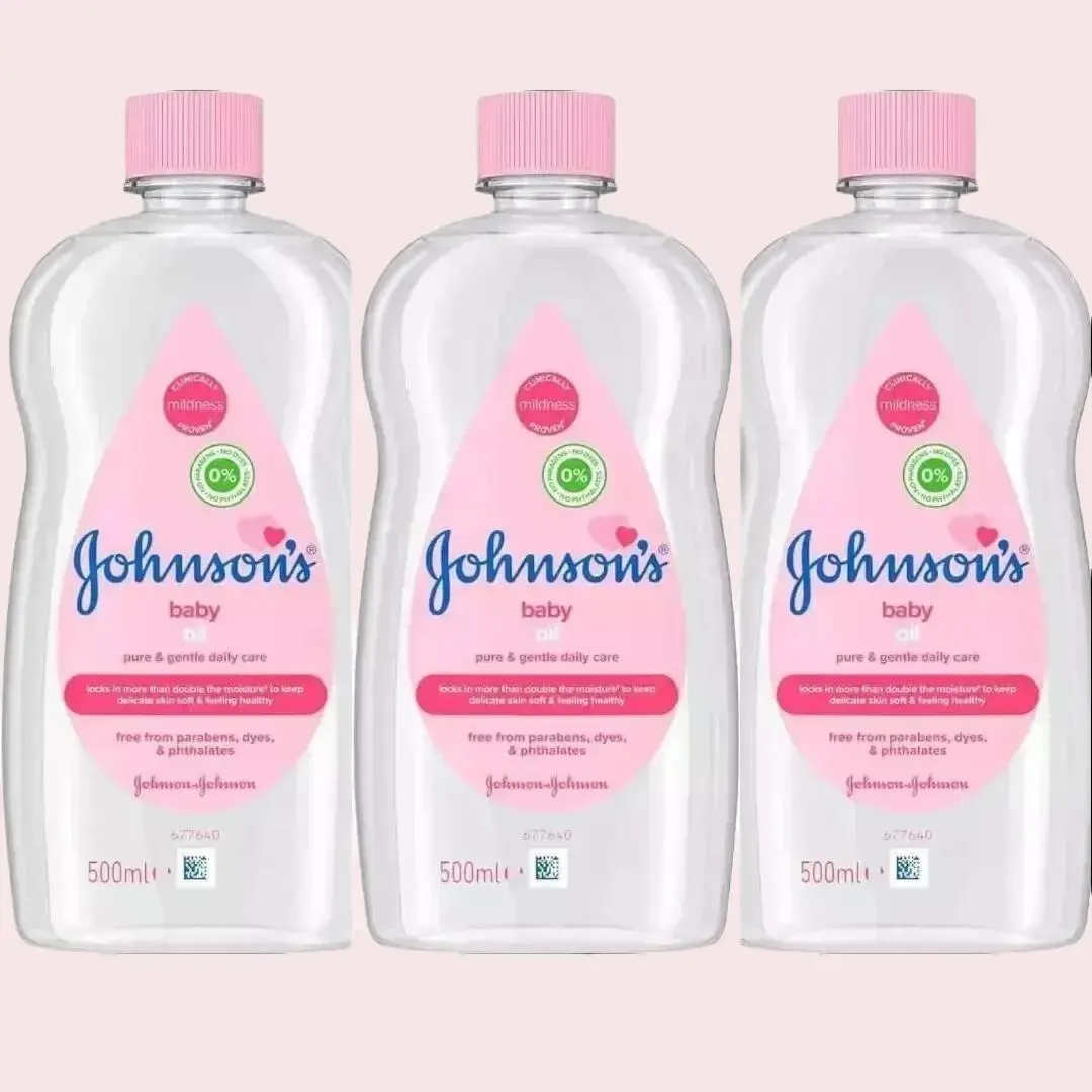 Johnson's Baby Baby Oil Pink 500 ml Pack of 3 - Free and Fast Delivery UK - Comfort, Body Care