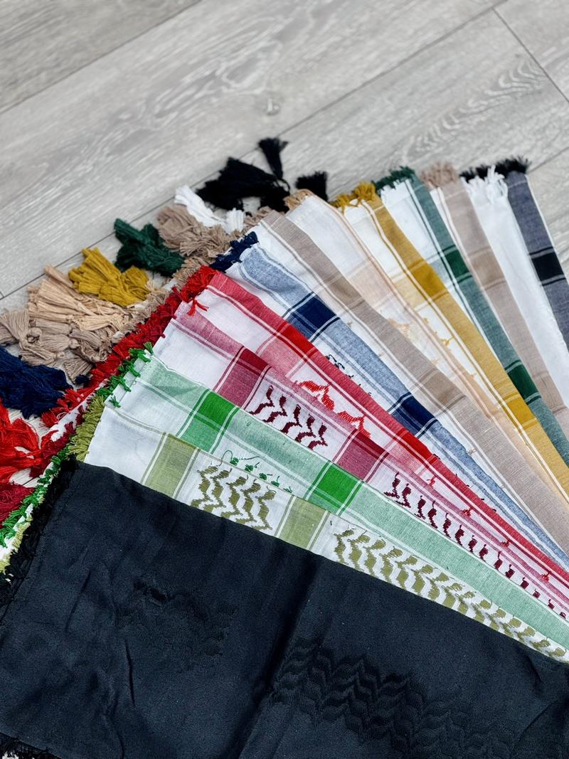 Product Introduction of Keffiyeh Arab Scarf Palestine Style Scarf Keffiyeh Head Neck Scarf Unisex scarfs 9