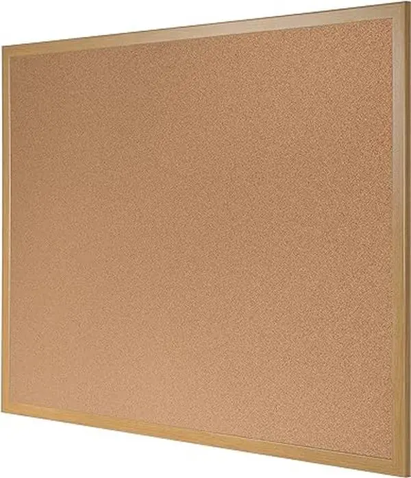 Office Cork Notice Board 60 x 40 cm, Black 2