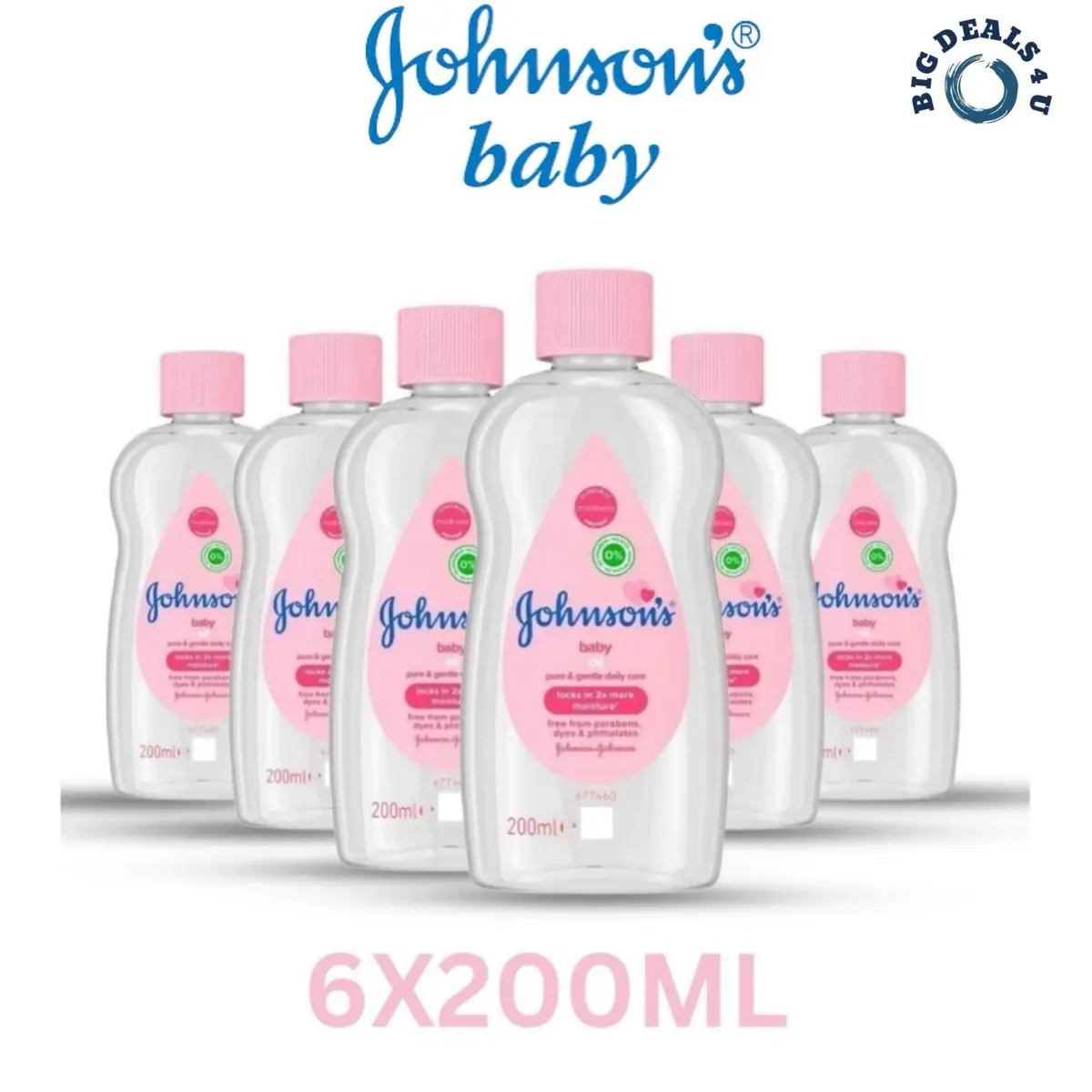 Johnson's Baby Oil 6X200ML