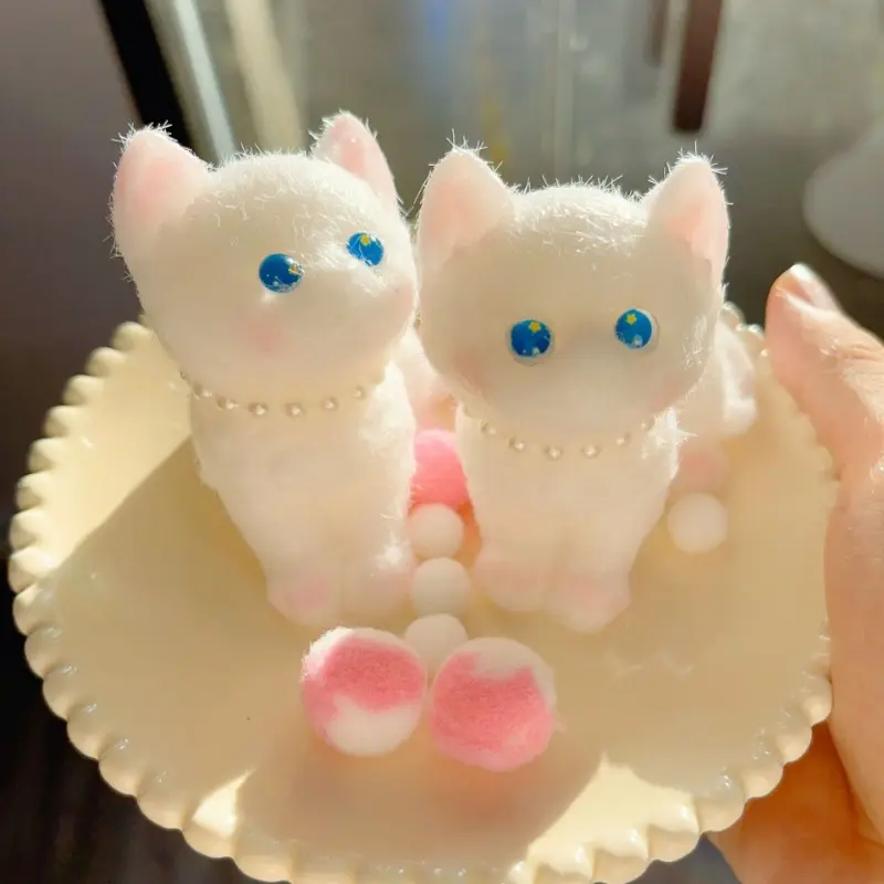 Super cute, handmade kitten/puppy/rabbit squeeze toys. High - aesthetic, perfect girly - heart gifts Lifelike Pet - inspired Squeeze Toys