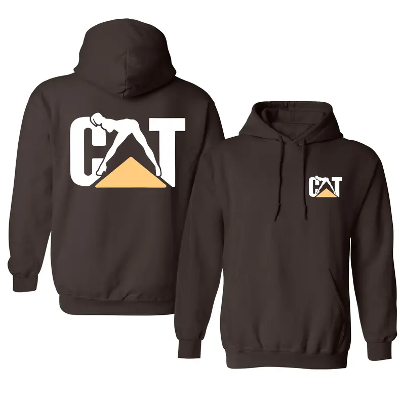 Cat With Woman Hoodie, Unisex Hoodie for Comfort and Adventure, Pullover Cotton Menswear 1