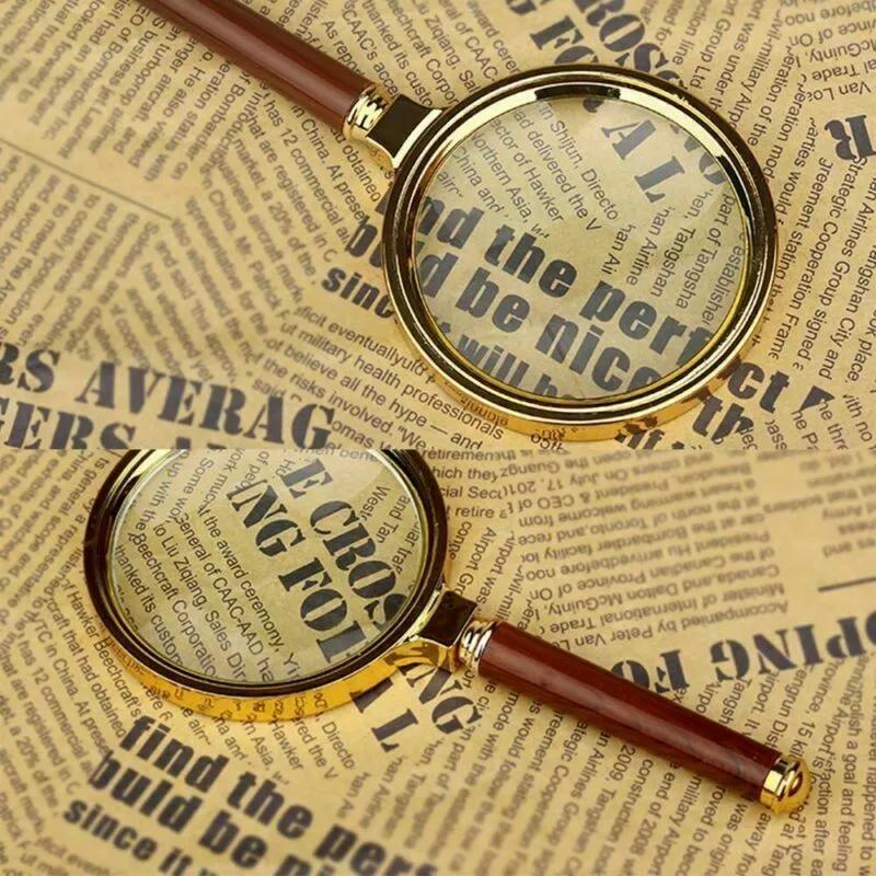 Handheld 10X 90mm Magnifying Glass Reading Map Newspaper Magnifier Jewelry Loupe 2