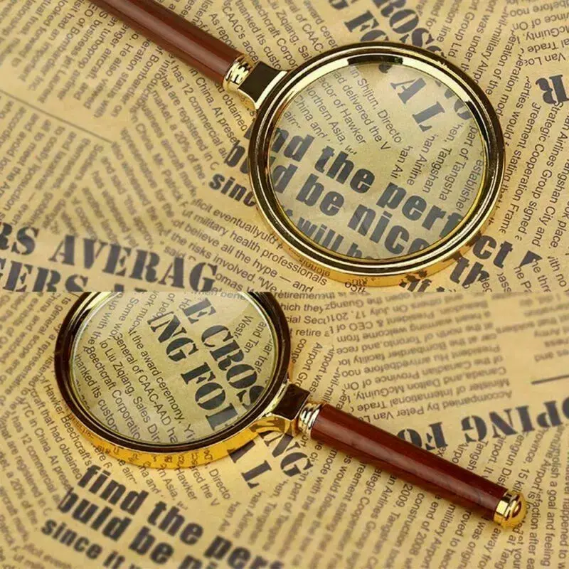 Handheld 10X 90mm Magnifying Glass Reading Map Newspaper Magnifier Jewelry Loupe 2