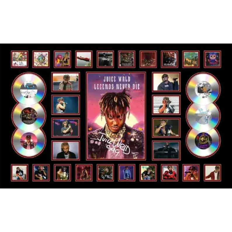 Juice Wrld Legends Never Die Photo Signed Limited Edition Memorabilia Frame