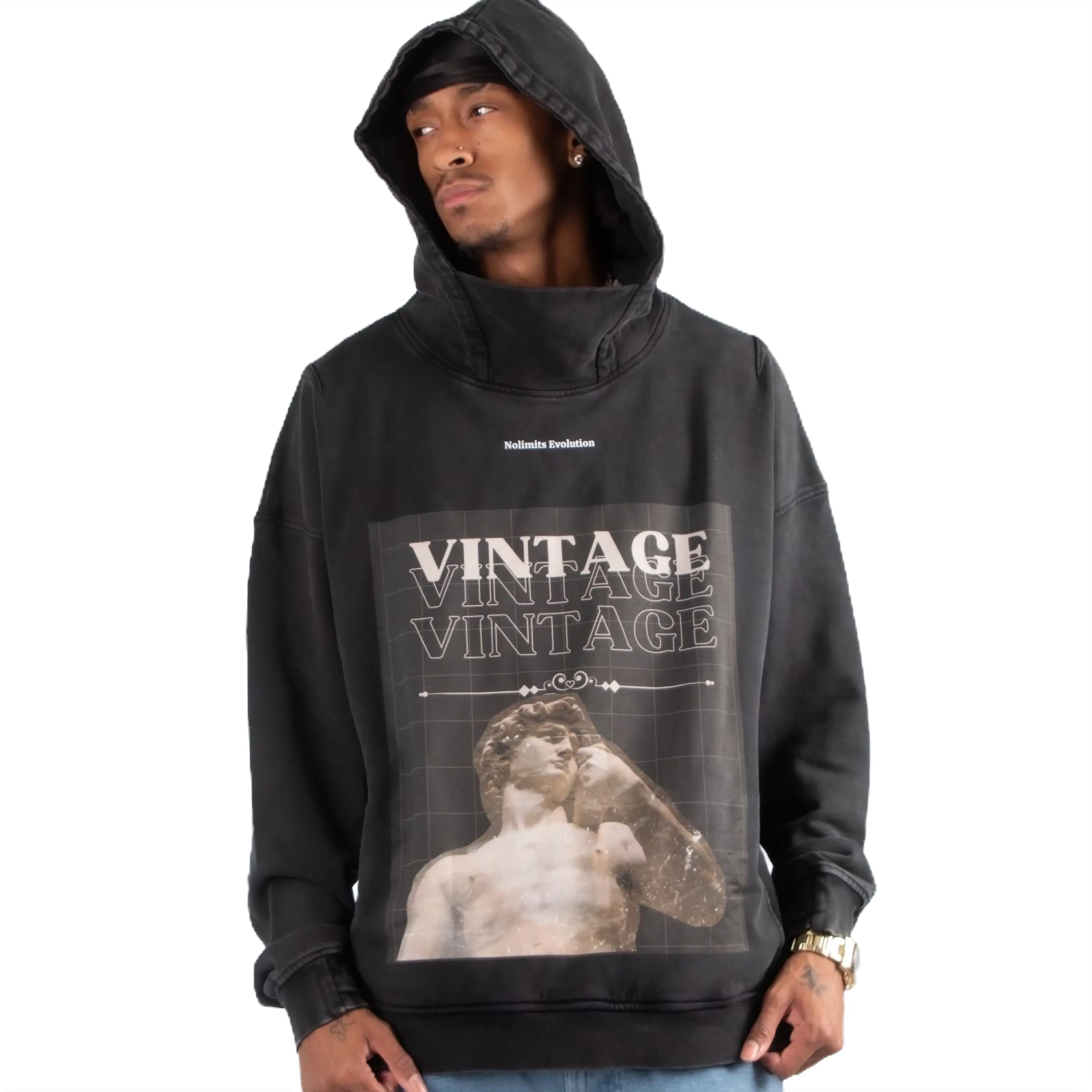 Nolimits Evolution heavy vintage look hoody