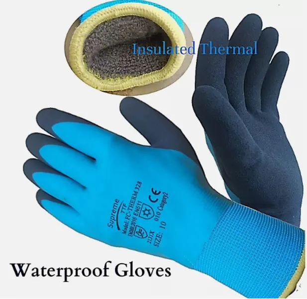 THERMAL INSULATED WINTER WARM WATERPROOF WORK GLOVES FREEZER COLD SAFETY GARDEN