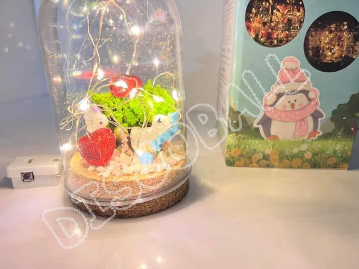 DIY Double Unicorn Night Light Create Your Own Mini Landscape Craft Kit For Baby 6