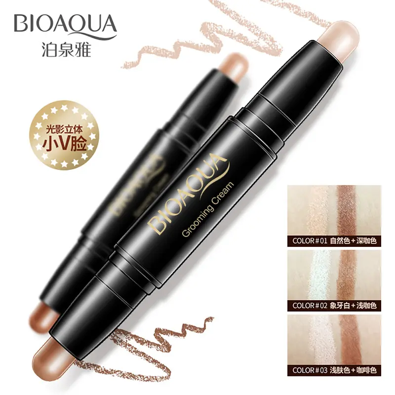Repair Stick Double-headed Light Shadow Concealer Lifting Beauty Makeup Repair Pen Shadow Highlight Three-dimensional Concealer Pen Makeup 1