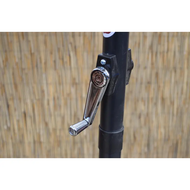 2.7m Wind Up Crank Garden Parasol with Aluminium Shaft in Cream 4