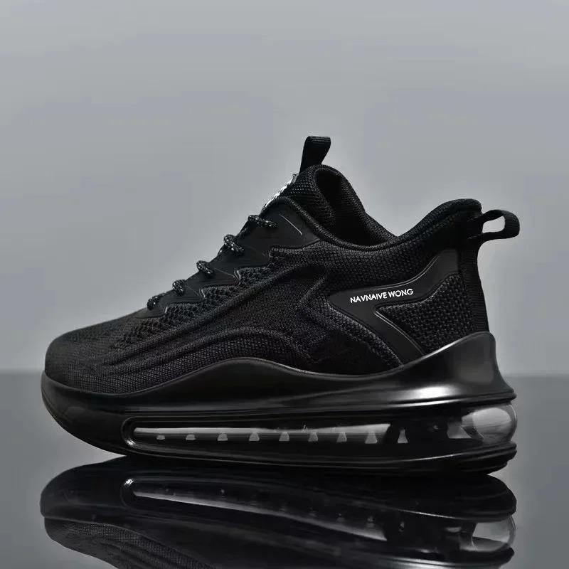 Men's Running Shoes Air Cushion Men's Spring and Autumn New Trendy Breathable Soft Bottom Men's Casual Sneaker 1