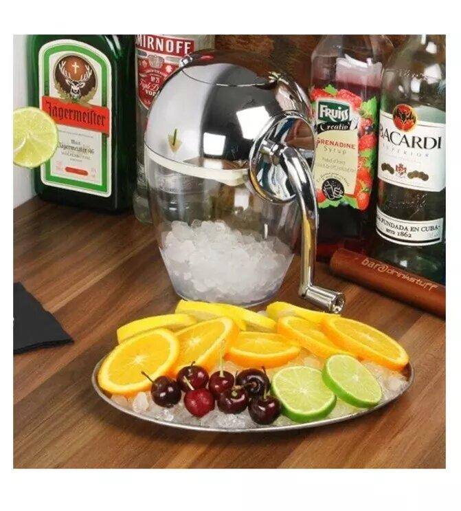 Rotary Action Ice Crusher Professional Barware Perfect for Cocktails Utensils 3