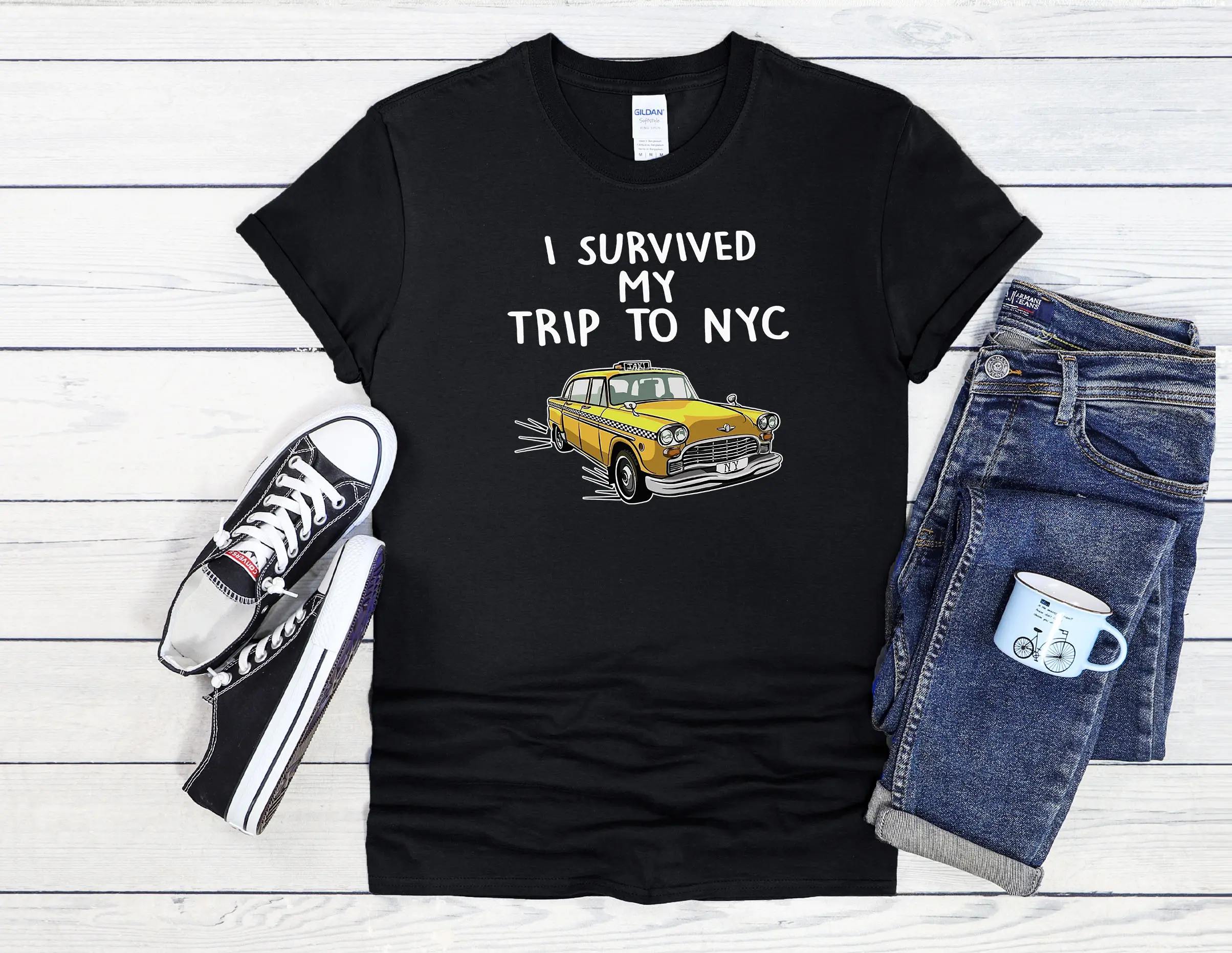 I Survived My Trip To NYC Men Women Unisex Top T Shirt