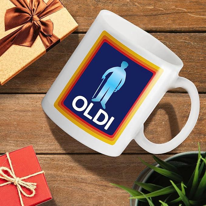 Product Introduction of Oldi Funny Mug, Birthday Gift idea, 11 oz Coffee Mug for Men Gift Present as a Joke Birthday Celebration, Dishwasher and Microwave Friendly. A Memorable Gift for Dad, Husband, Grandfather, Uncle  Reusable Drinkware Reuse Ceramic Washable Cup Tumbler 7