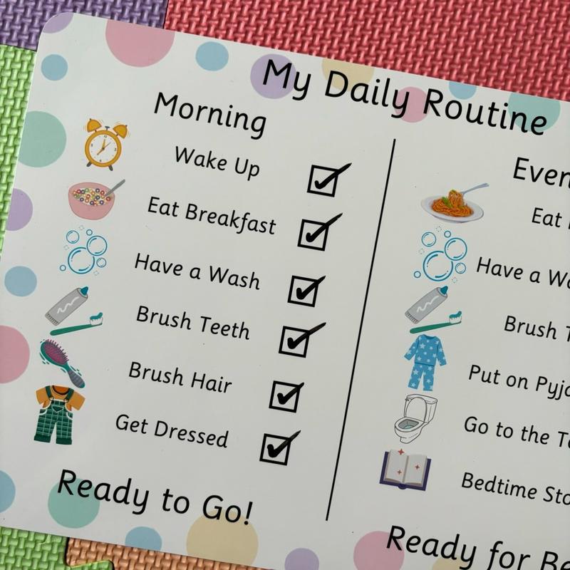 Daily Routine Chart & Dry Wipe Pen 1