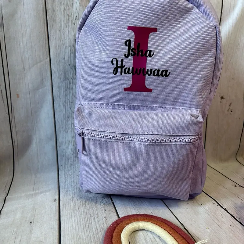 Initial Personalised bag for baby, toddler, child, holiday bag for kids 1