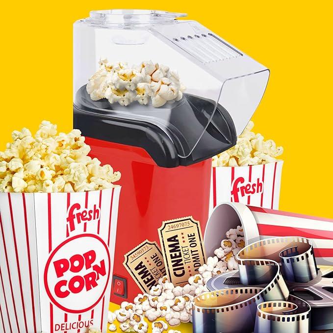Domestic King Popcorn Maker Home Made Popcorn Machine 1200W with Measuring Cup Healthy Snack No Oil Electric Popcorn Makers 4