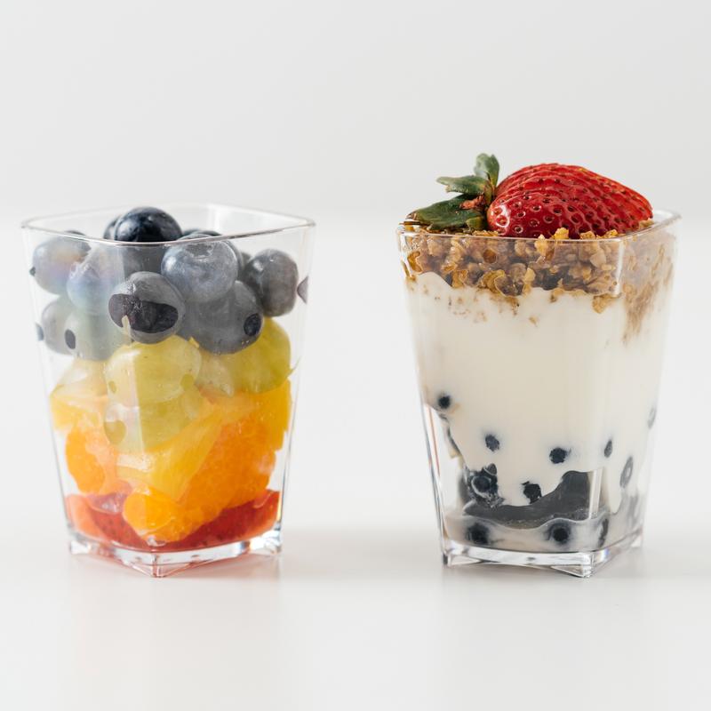 SummerBlue Dessert Cups with Lids | Pack of 4 x 200ml Lightweight Dish | Polycarbonate Plastic | Indoor/Outdoor Use | Stain-Resistant | Microwave/Dishwasher Safe Indoor Tableware Drinkware 3