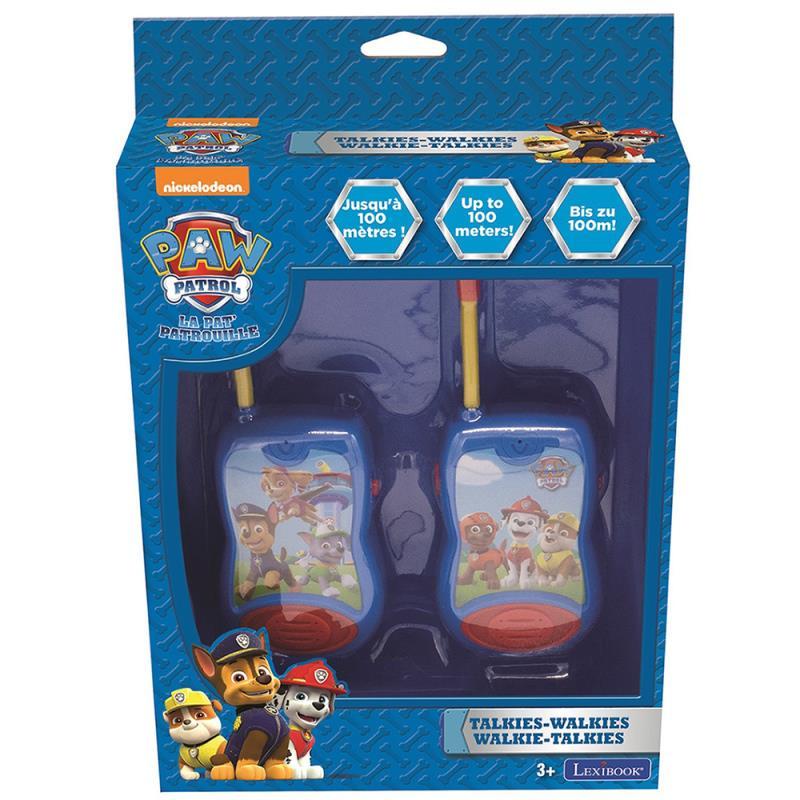 Lexibook Walkie-Talkies 100M Kid's Communication Game Belt Clip Paw Patrol 3y+ 2