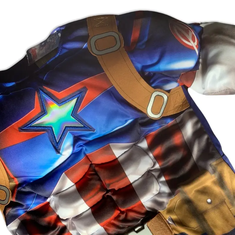 Boys Captain A Fancy Dress Suit with Shield Size 9-10 Years Old Only 1