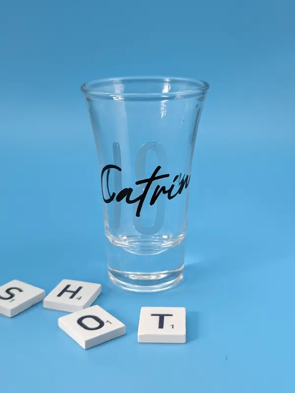 Personalised Shot Glass with optional Gift Box, corporate, birthdays, weddings, engagement parties 7