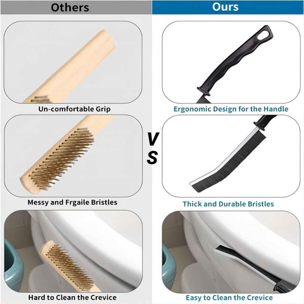 Product Introduction of Gap Cleaning Brush, 3 Counts Household Cleaning Product, Tile Gap Cleaning Brush, Stiff Bristle Handheld Groove Cleaning Brush with Long Handle, Cleaning Tool for Kitchen Bathroom, Easter Day Gifts 14