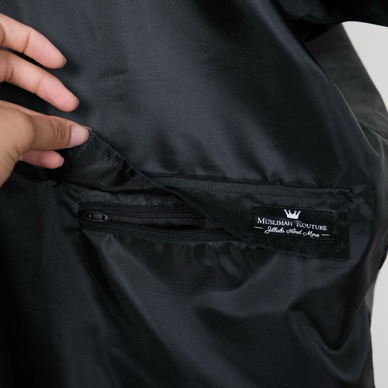 Winter edition Bisht Abaya Raincoat 100% Waterproof with fur lining | Abaya jacket, butterfly abaya, winter abaya 5